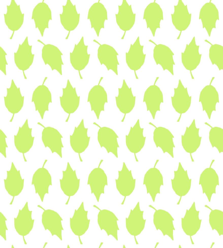 Seamless pattern of different leaves vector