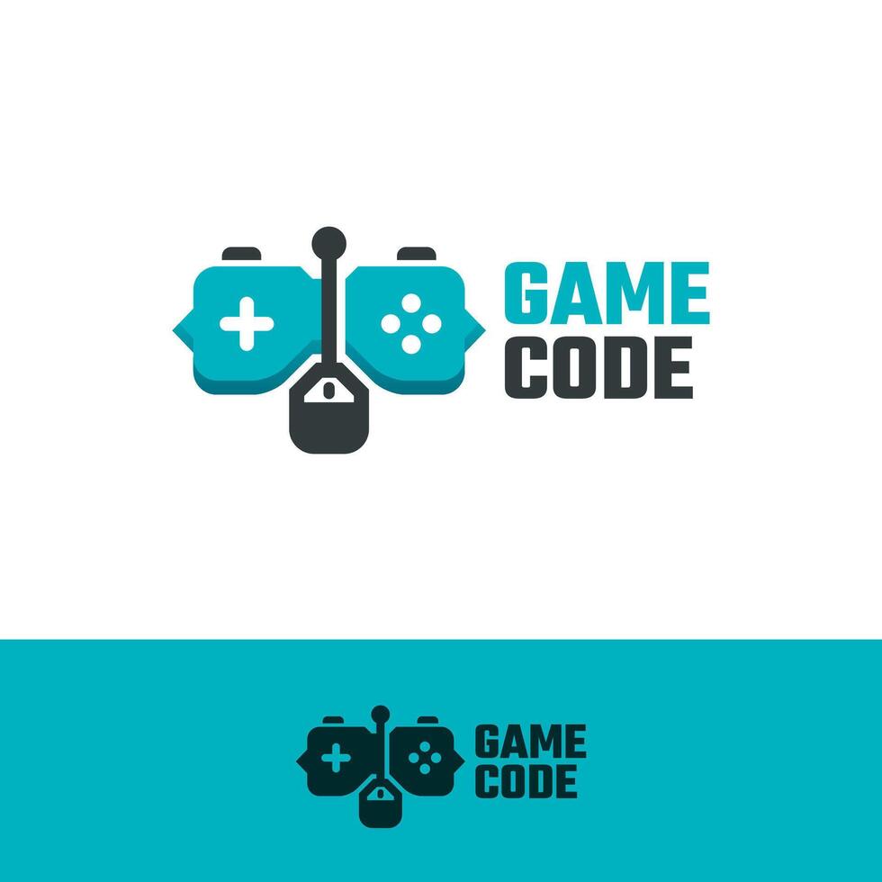 game code logo design vector