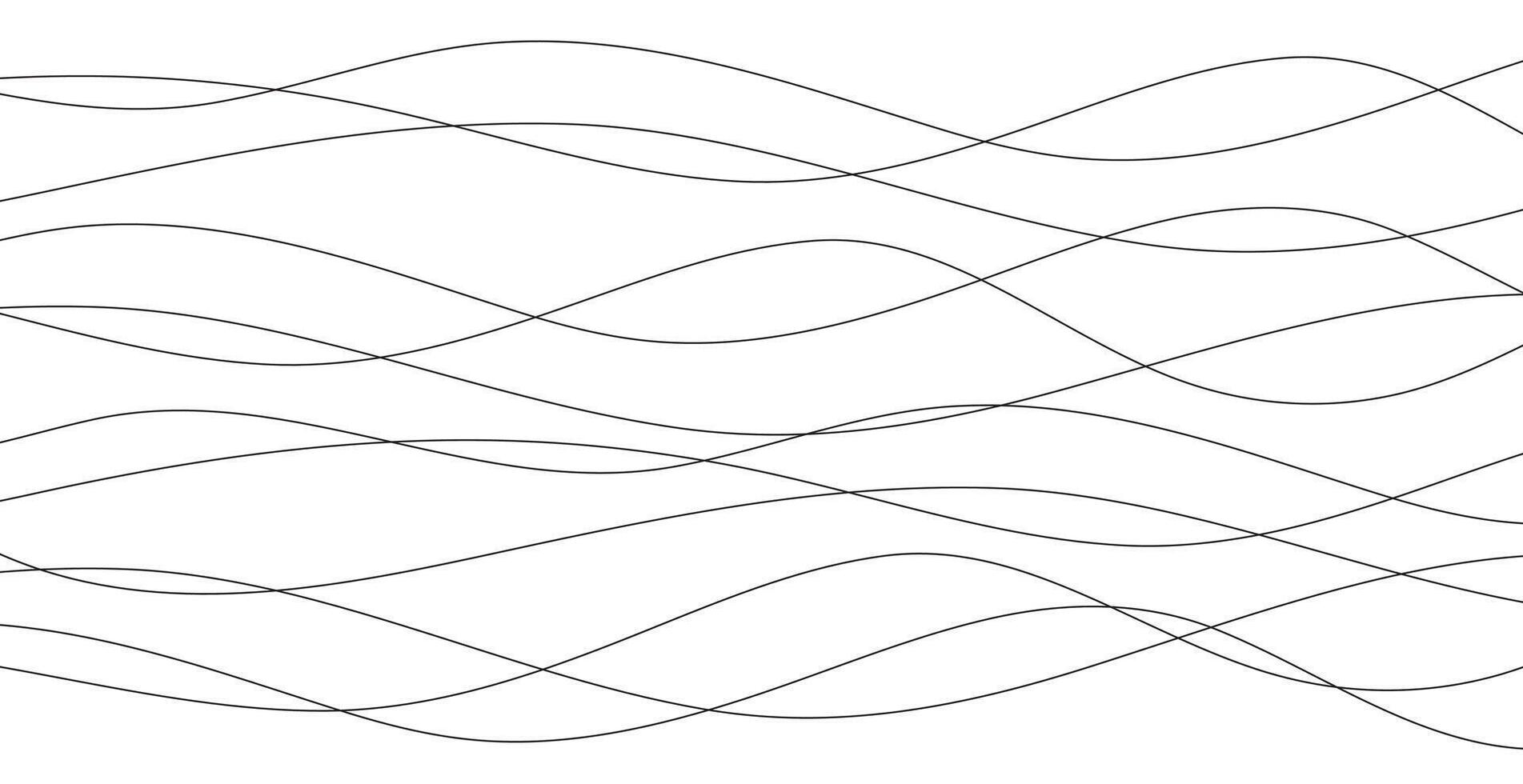 Hand drawn lines. Abstract pattern wave simple seamless, smooth pattern, web design, greeting card, textile, Technology background, Eps 10 illustration vector
