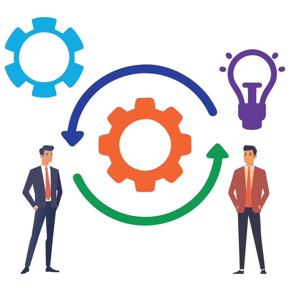 Business management concept, business. Concept. Service. vector