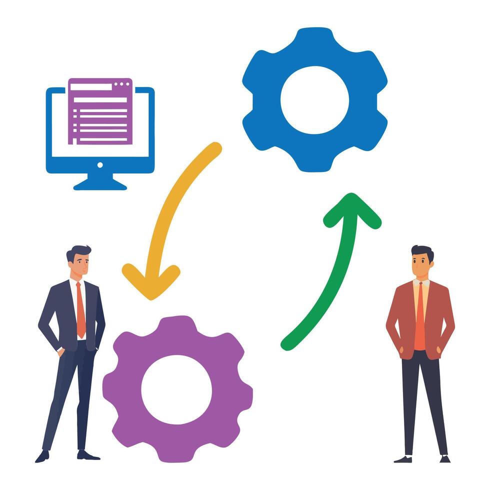 Business management concept, business. Concept. Service. vector