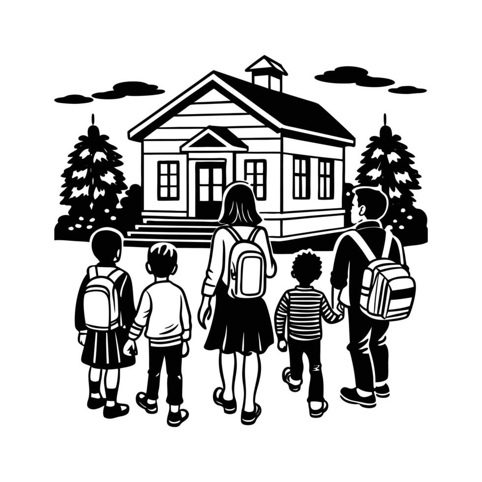welcome back to school vector