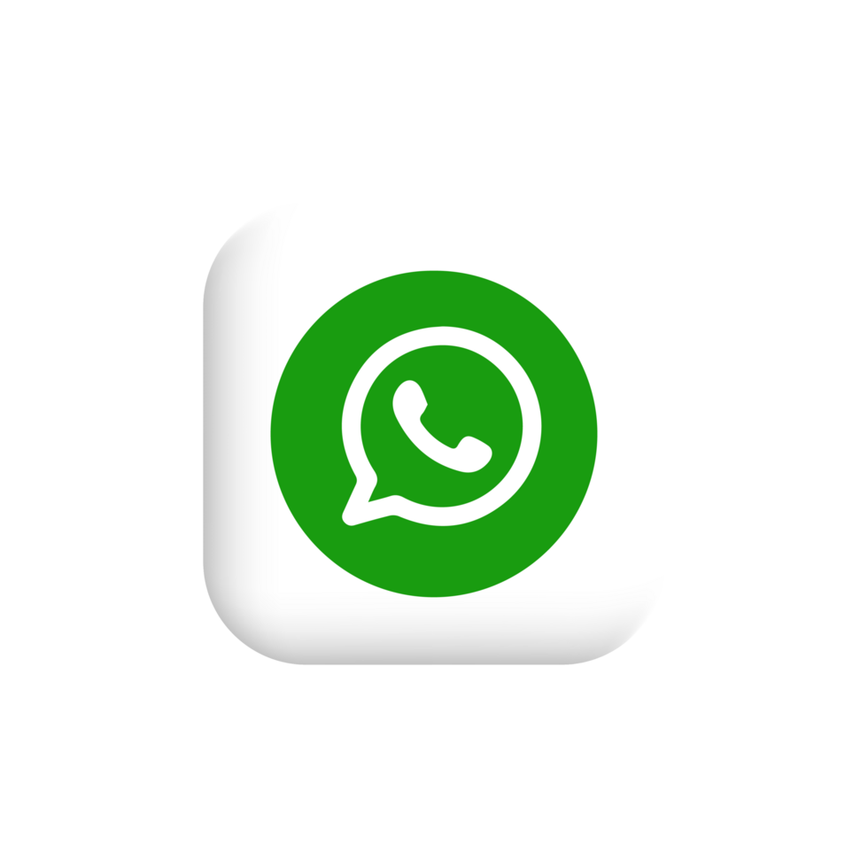 WhatsApp logo, popular social media button icon png