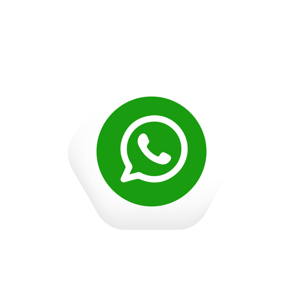 WhatsApp logo, popular social media button icon png