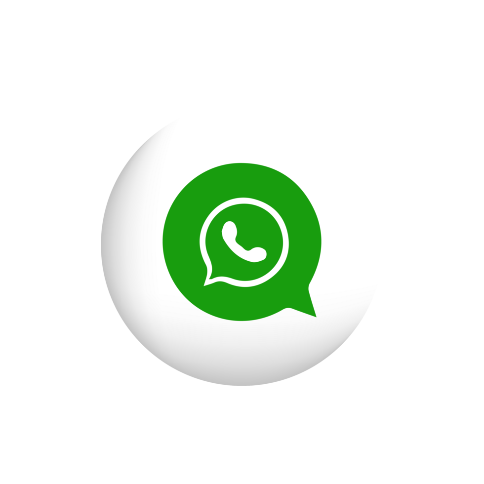 WhatsApp logo, popular social media button icon png