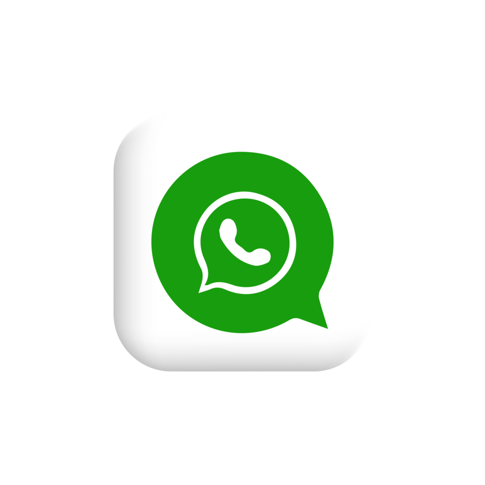 WhatsApp logo, popular social media button icon png