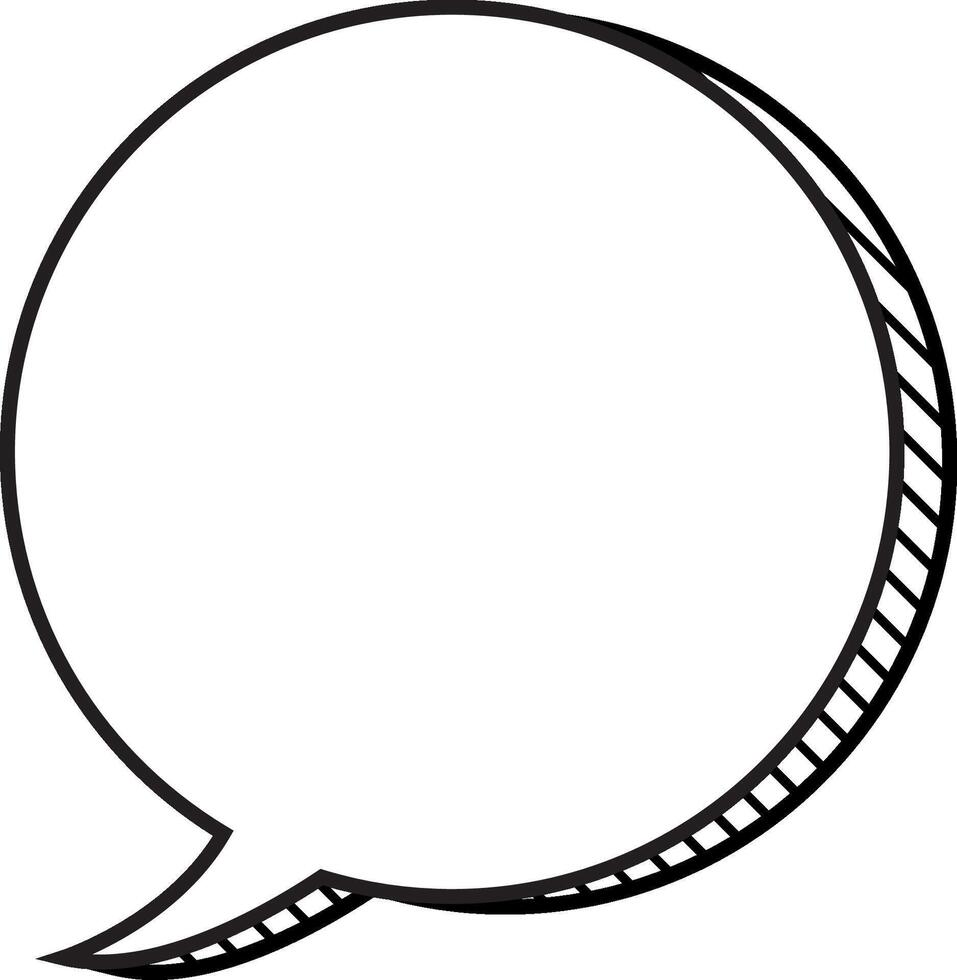 speech bubble with shading, ellements illustration vector