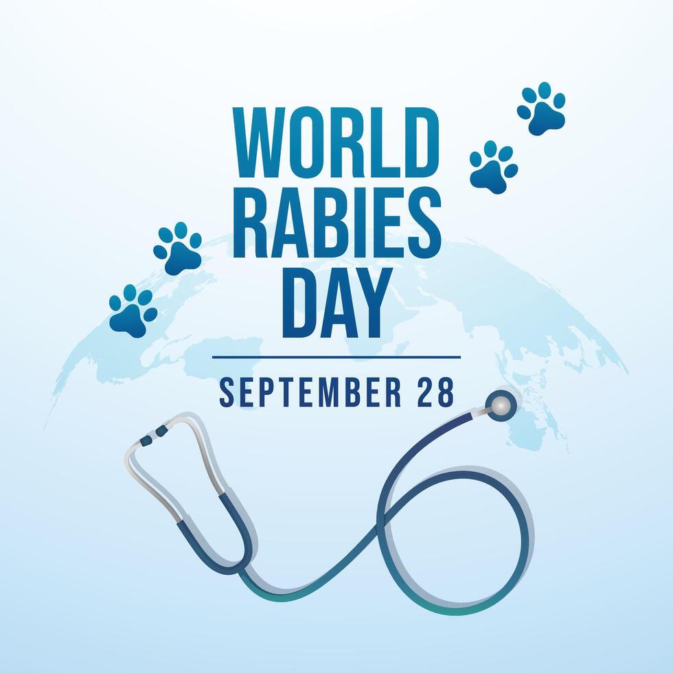 World Rabies Day design template good for celebration usage. World Rabies Day design. flat design. eps 10. vector