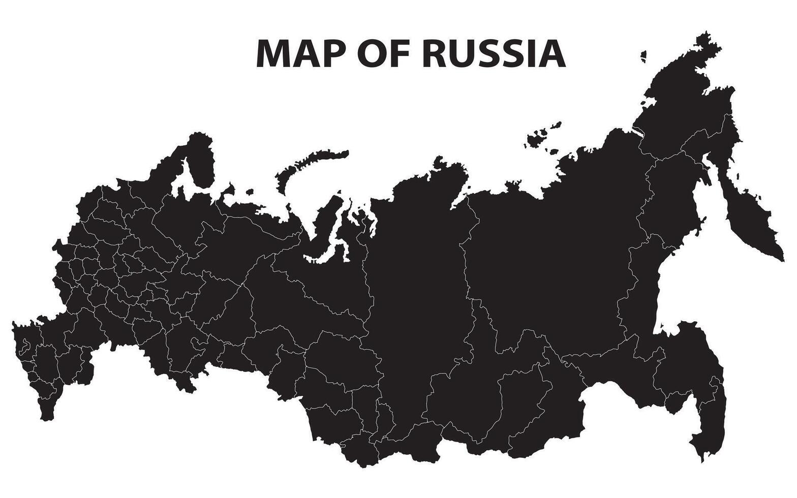 Geography politics map of countries. Map of Russia and France with country capital, state capital and major city. vector