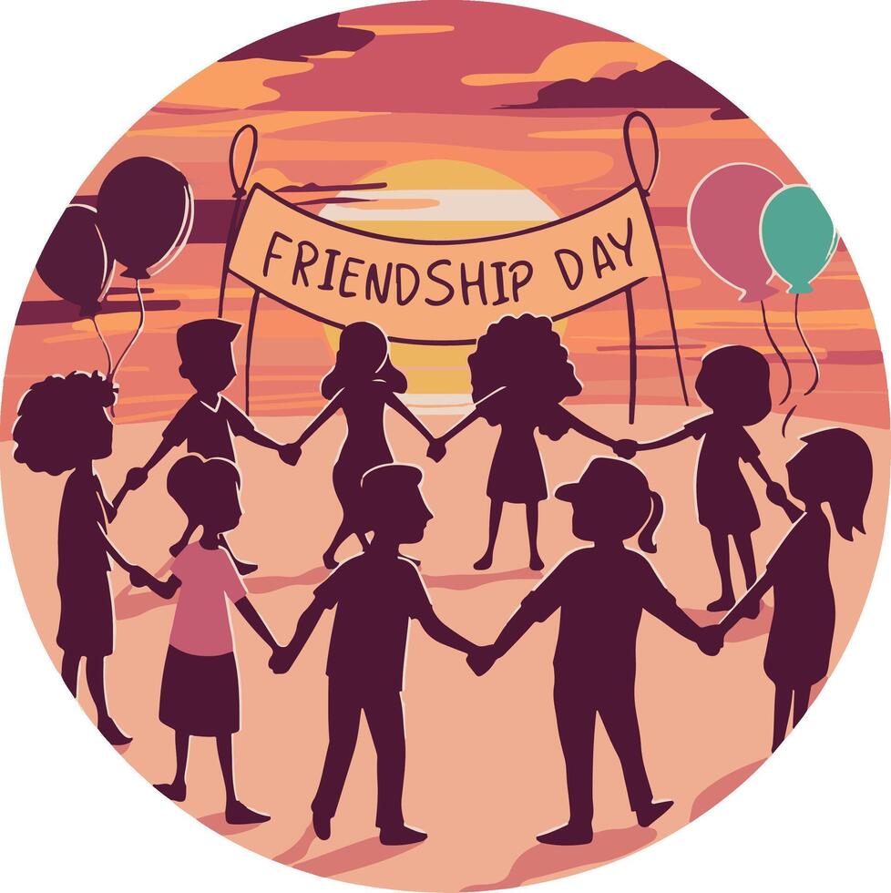 Friendship day T-shirt design vector
