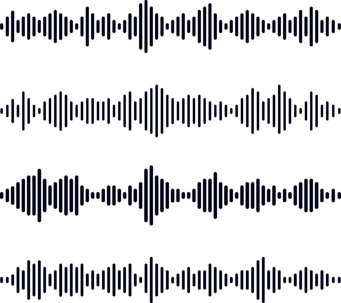 sound wave audio vector