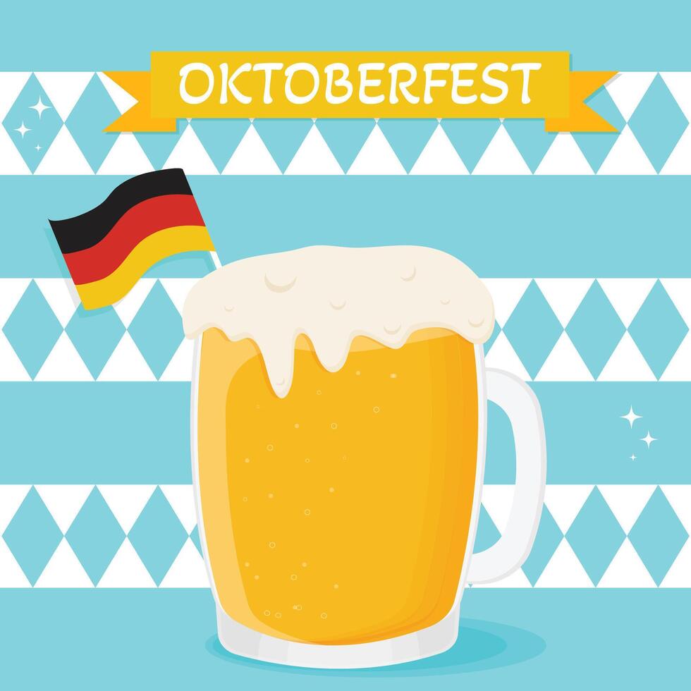 Oktoberfest beer festival banners illustration vector