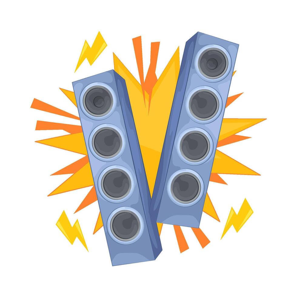 Illustration of audio speaker vector