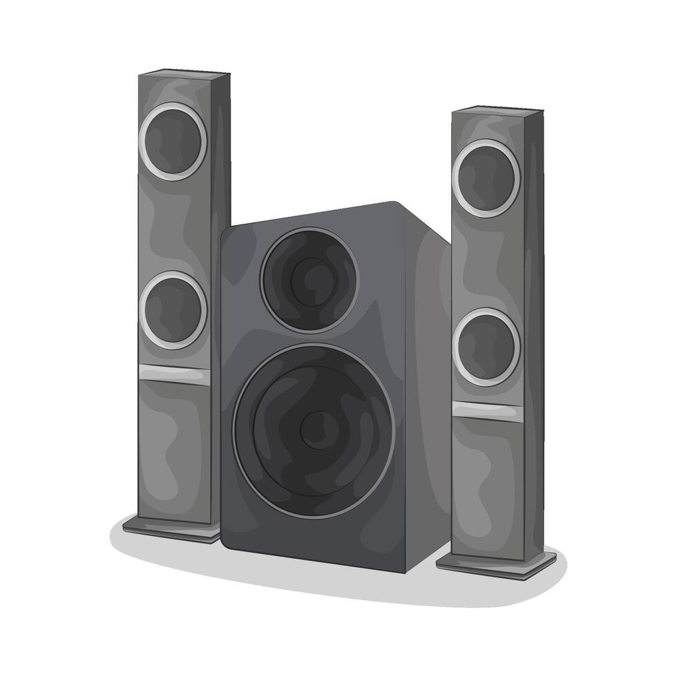 Illustration of audio speaker vector