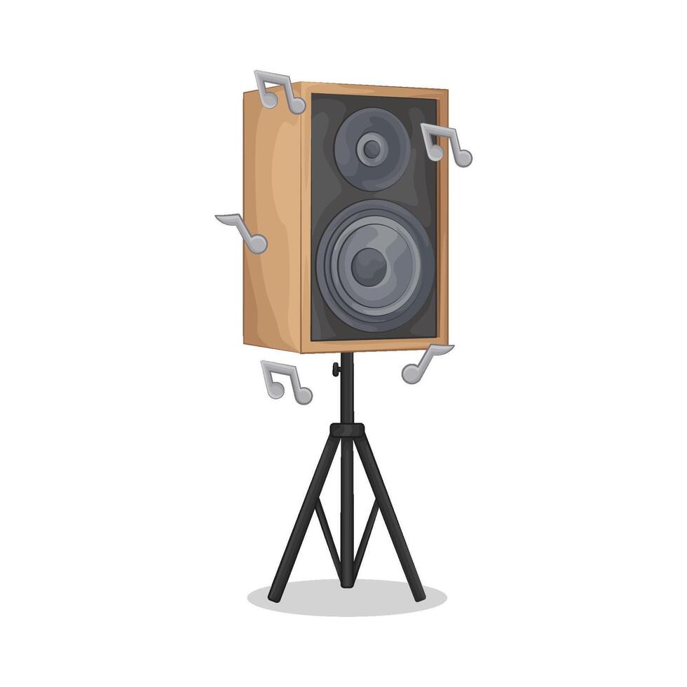Illustration of audio speaker vector