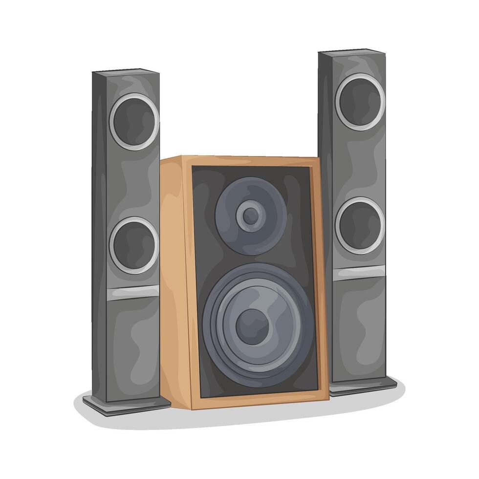 Illustration of audio speaker vector