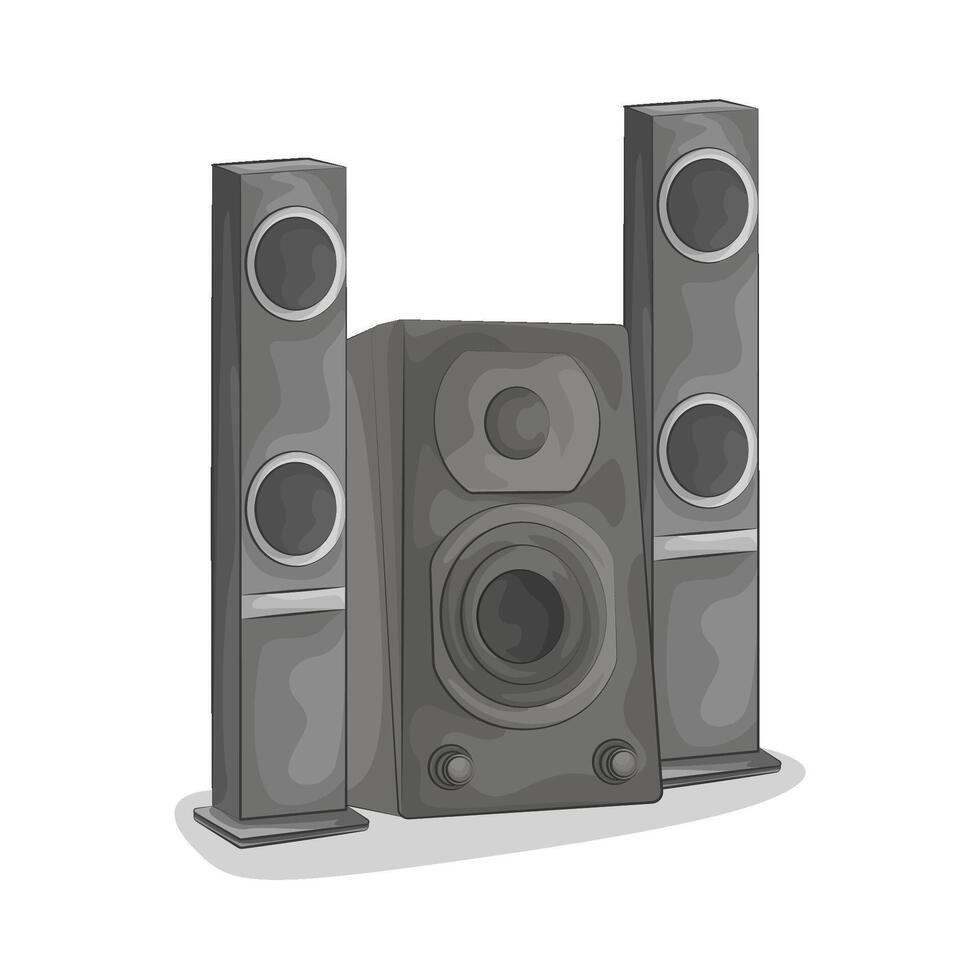 Illustration of audio speaker vector