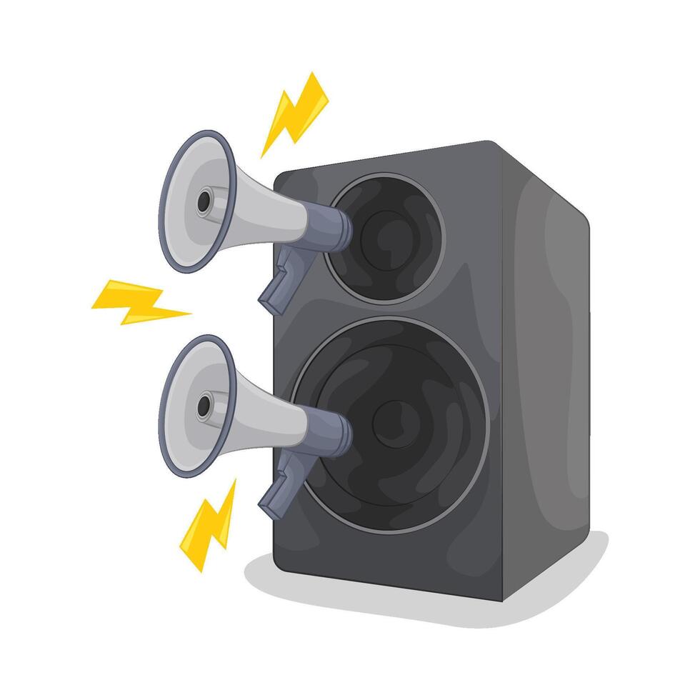 Illustration of audio speaker vector