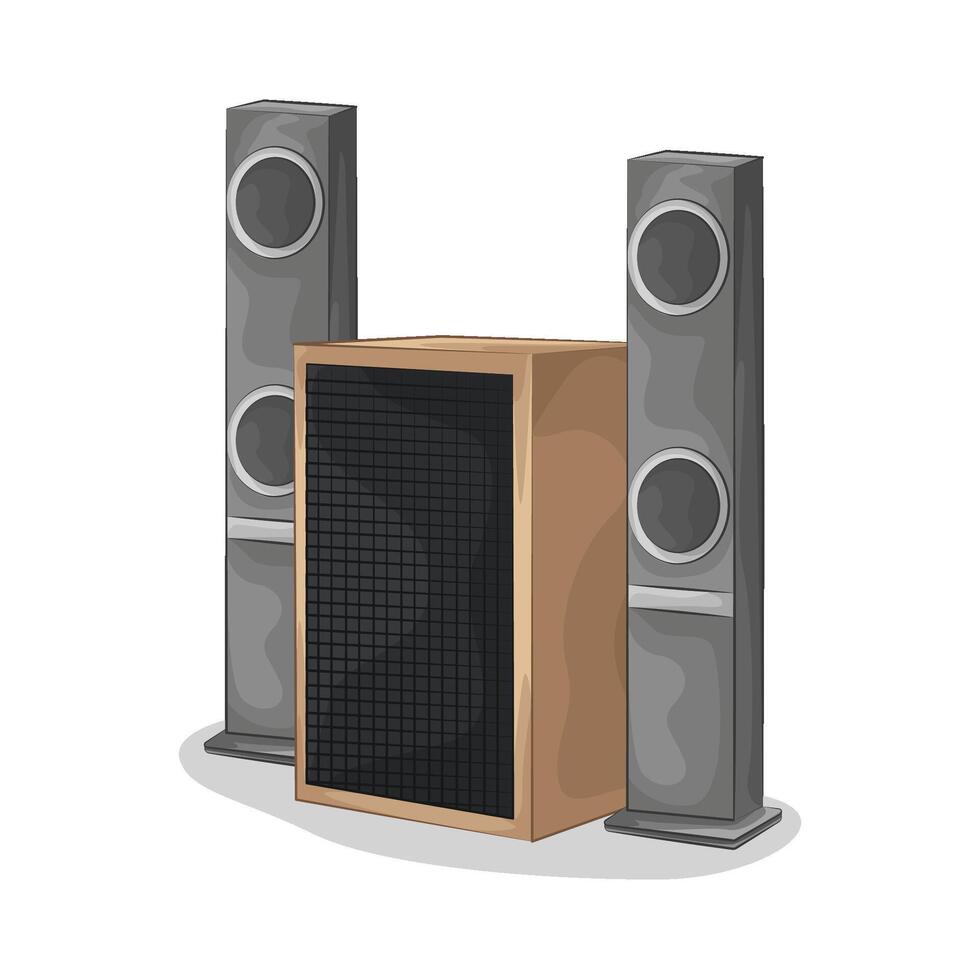 Illustration of audio speaker vector