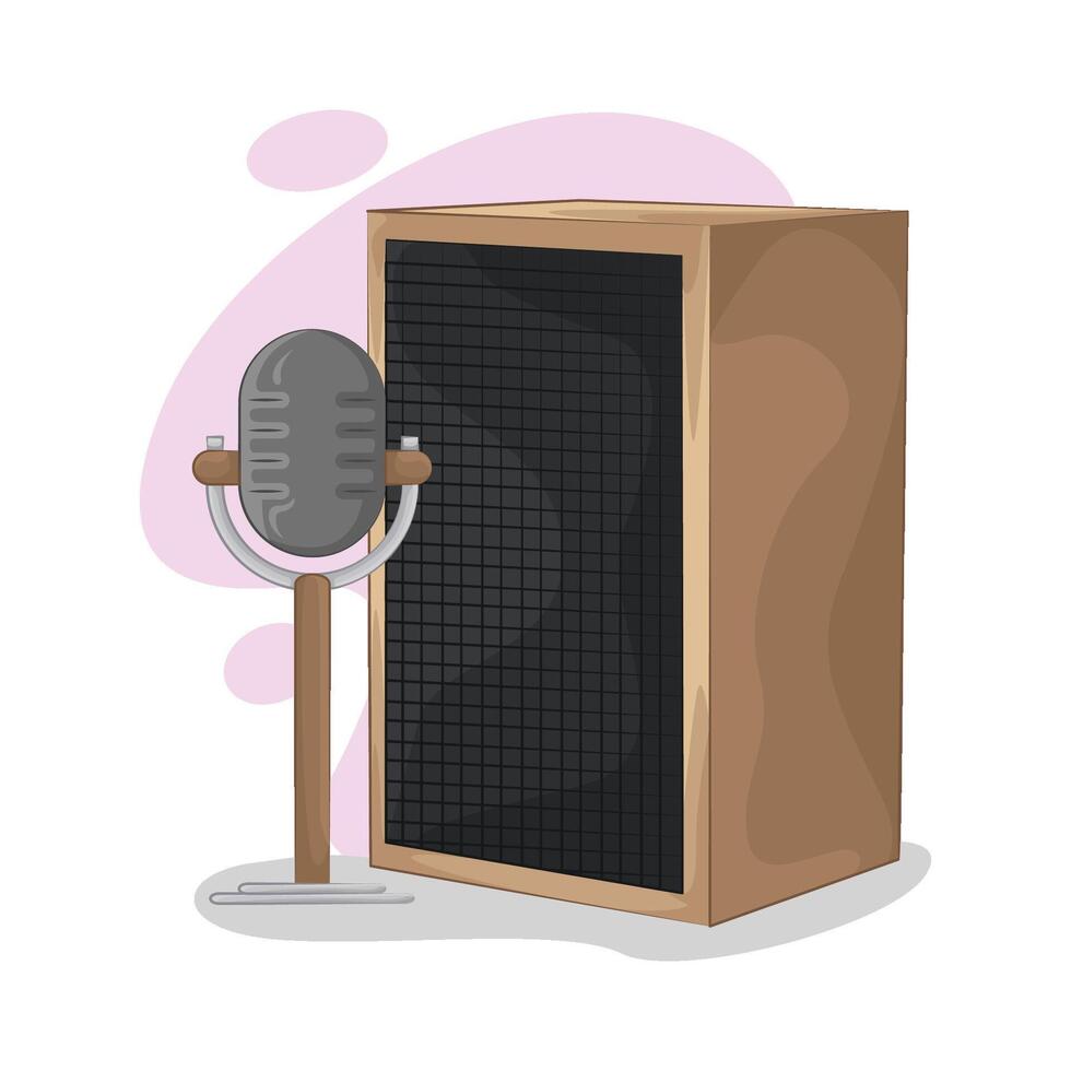 Illustration of audio speaker vector