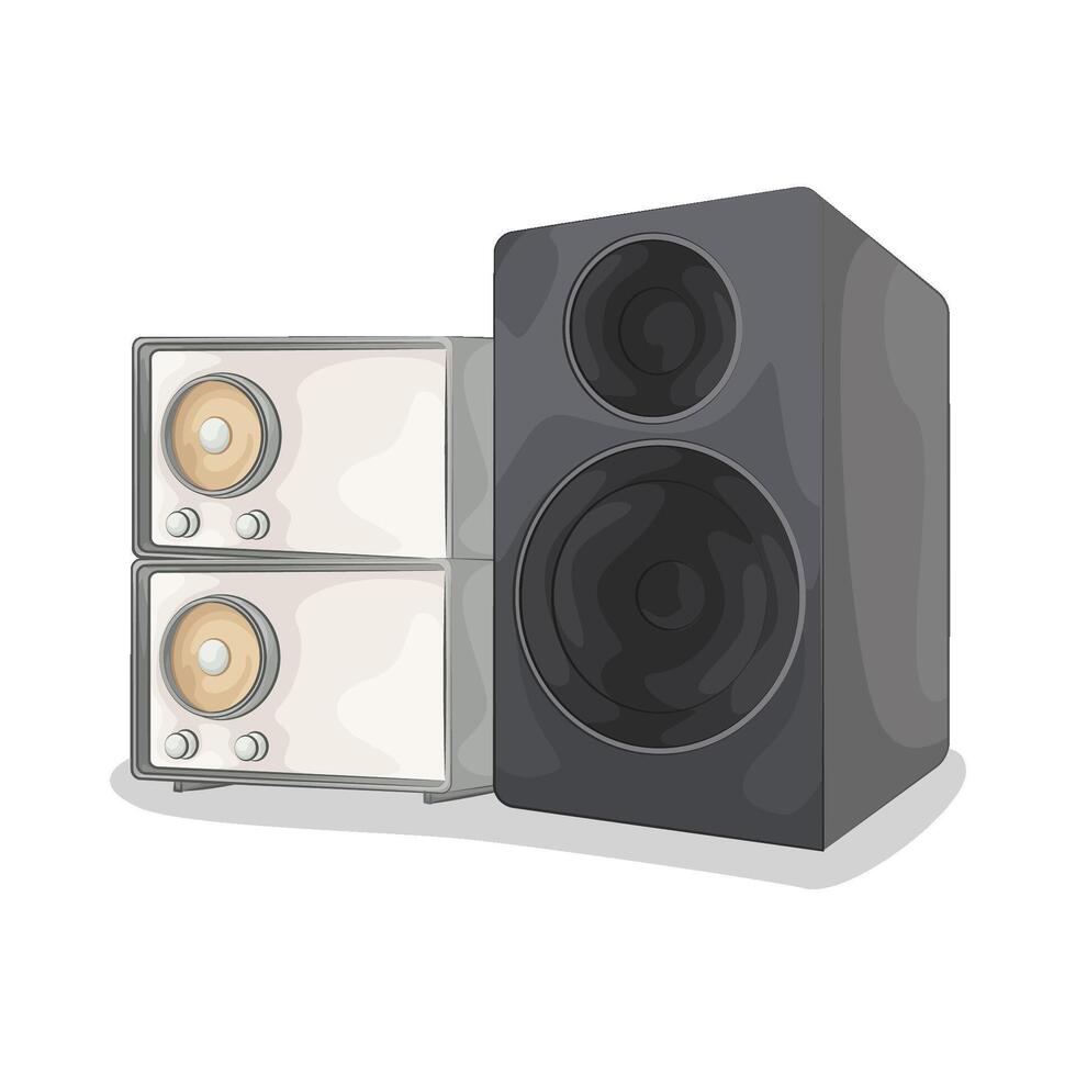 Illustration of audio speaker vector