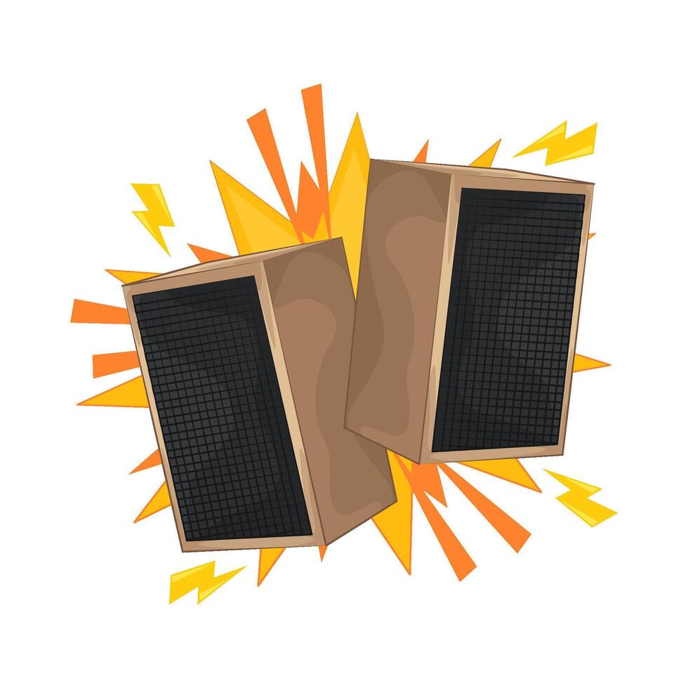 Illustration of audio speaker vector