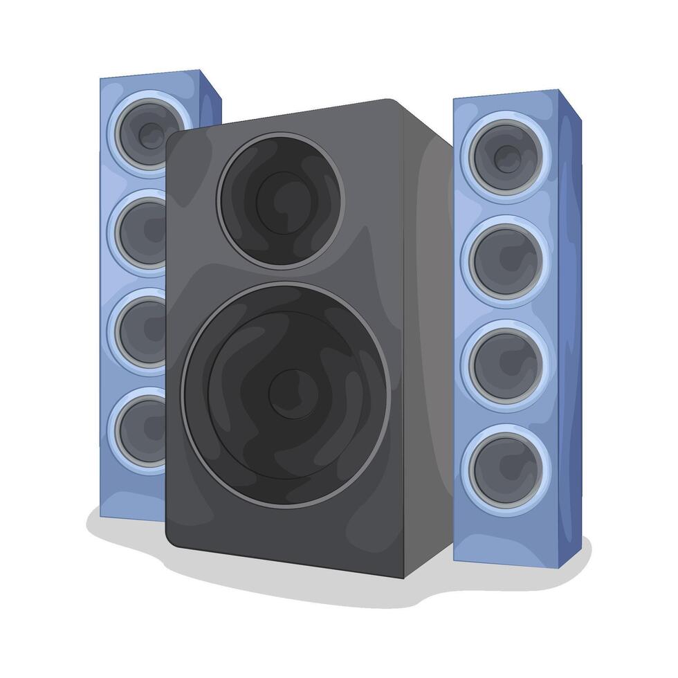 Illustration of audio speaker vector