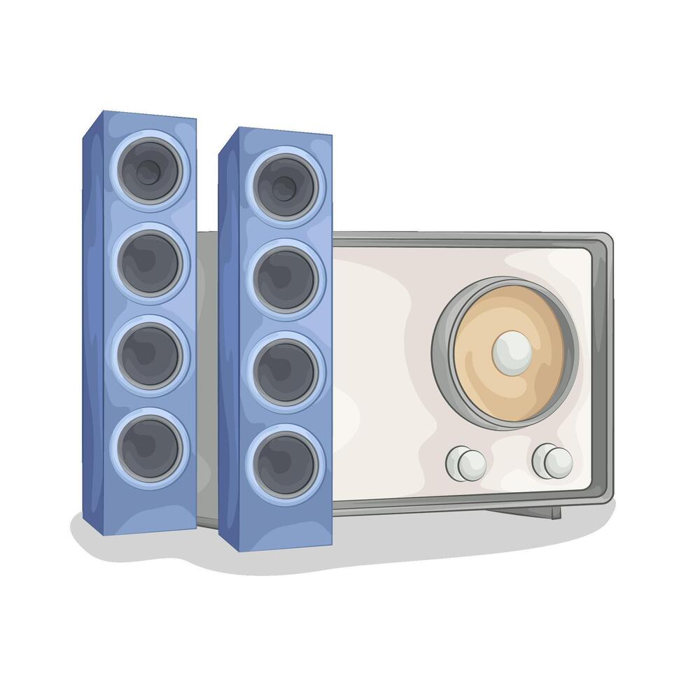 Illustration of audio speaker vector