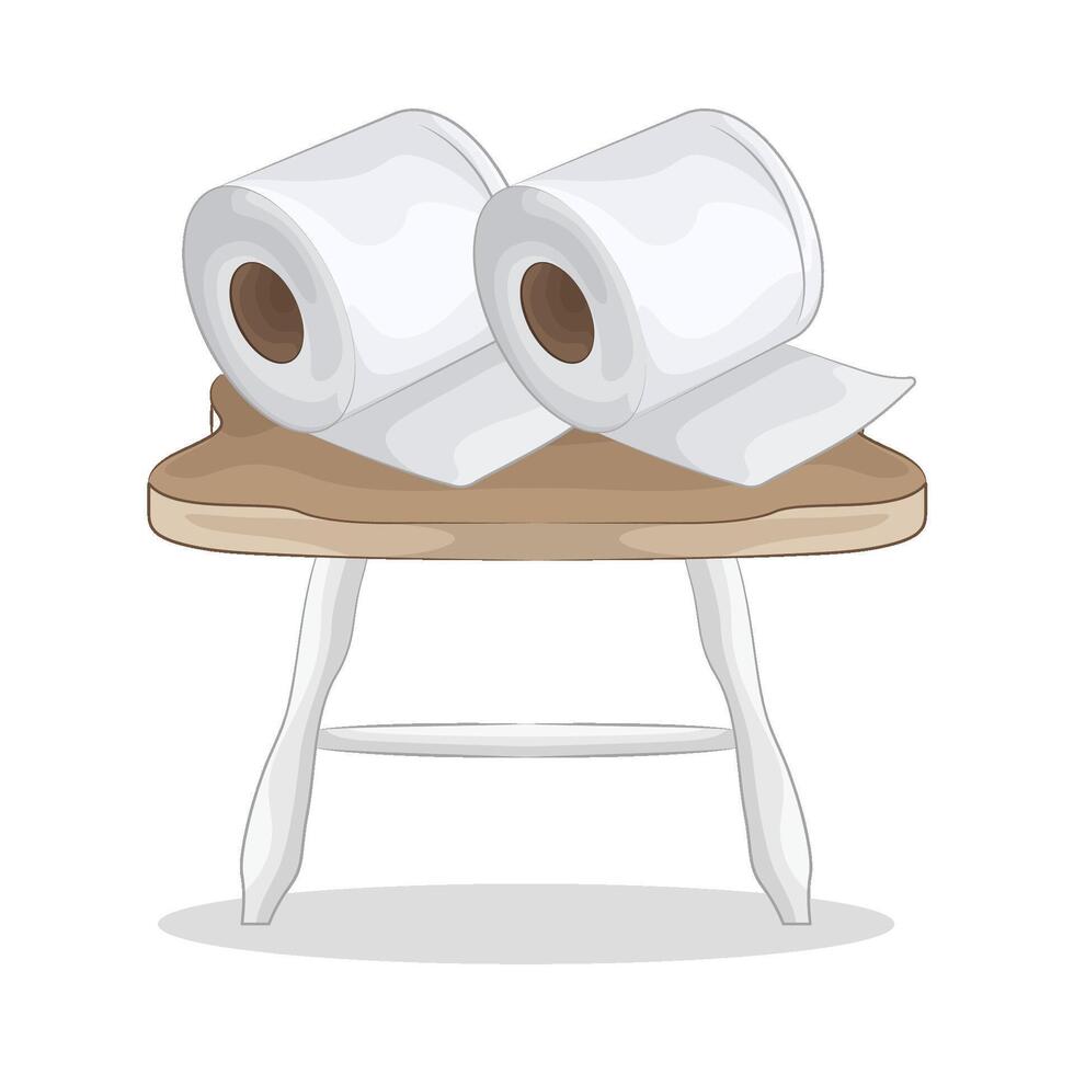 Illustration of tissue roll vector