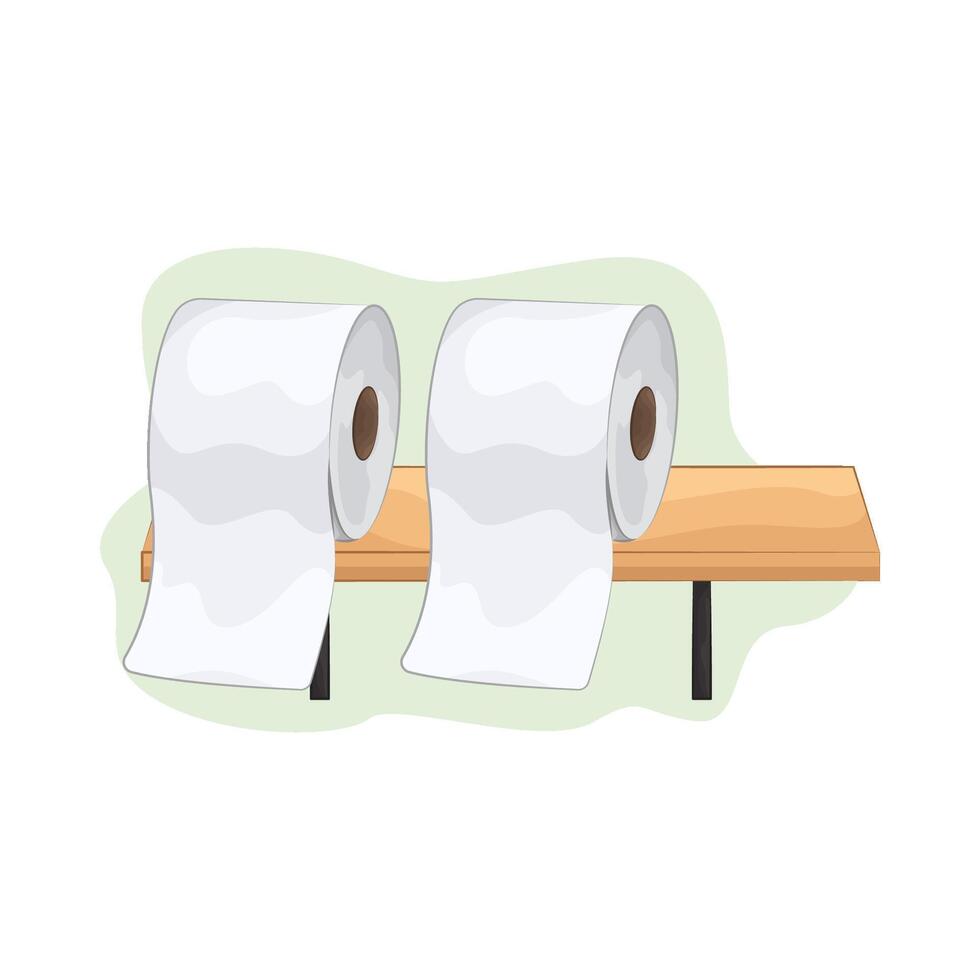 Illustration of tissue roll vector