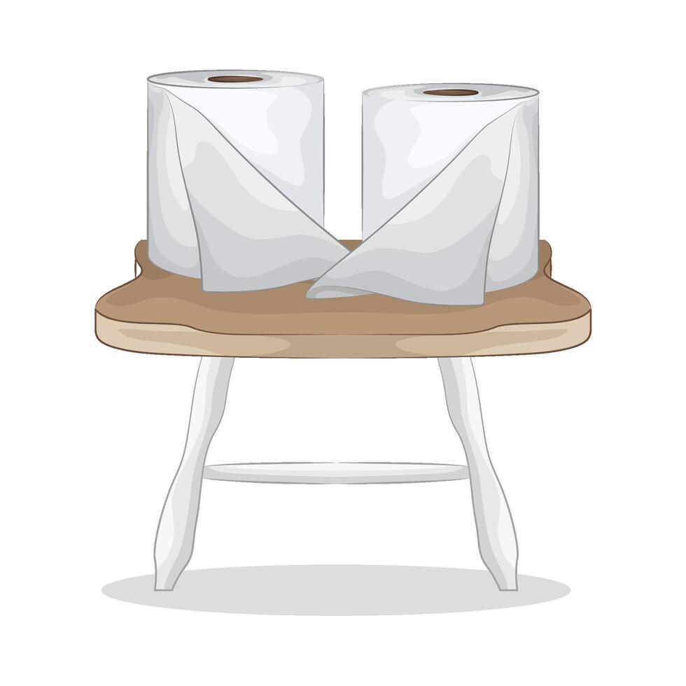 Illustration of tissue roll vector