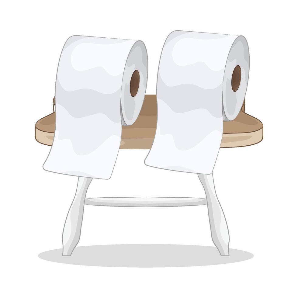 Illustration of tissue roll vector
