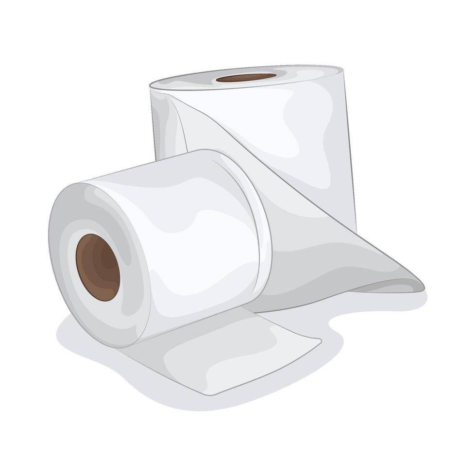 Illustration of tissue roll vector