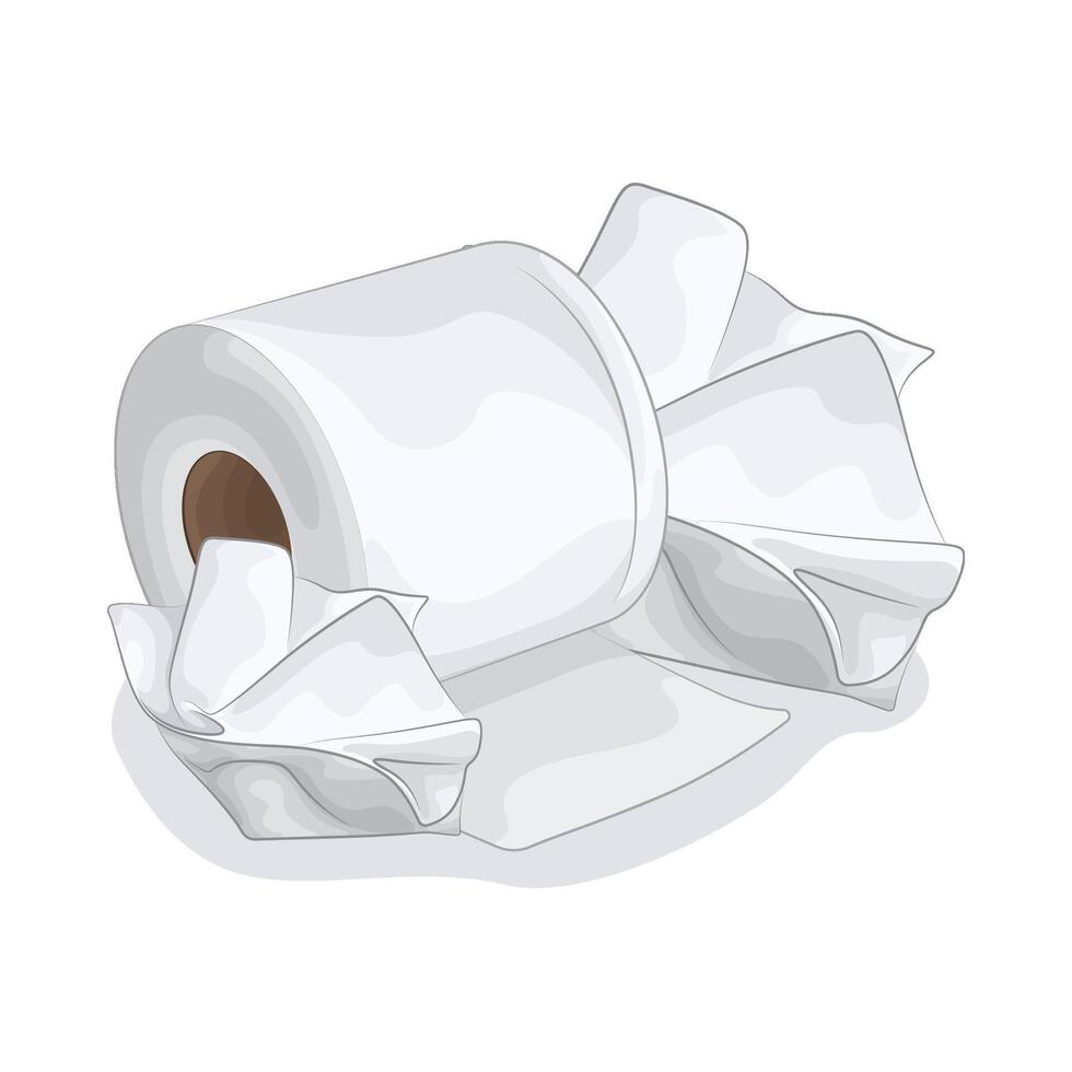 Illustration of tissue roll vector