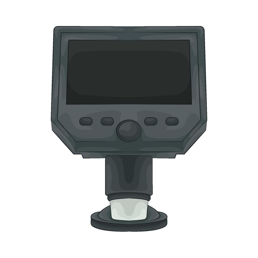 Illustration of digital microscope vector