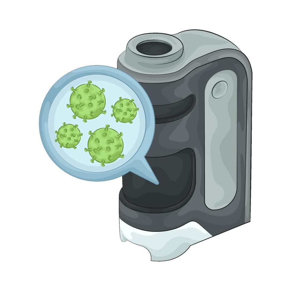 Illustration of microscope vector