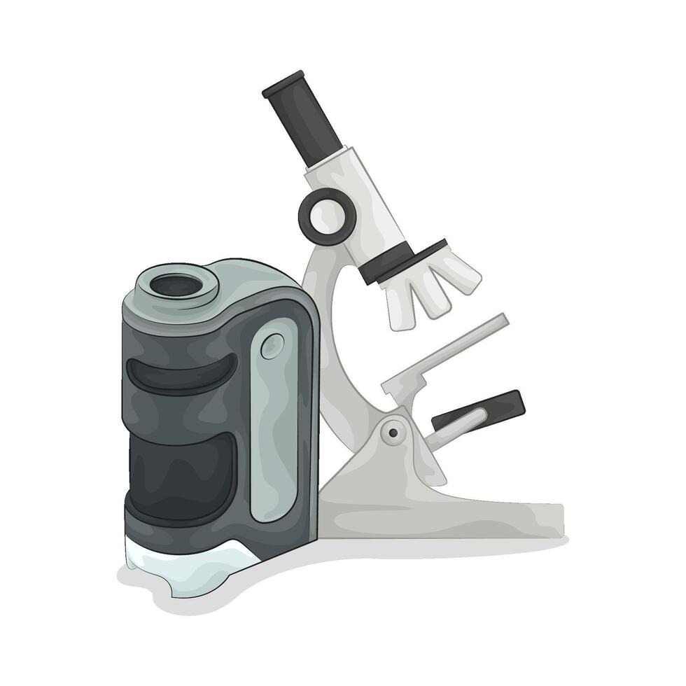 Illustration of microscope vector