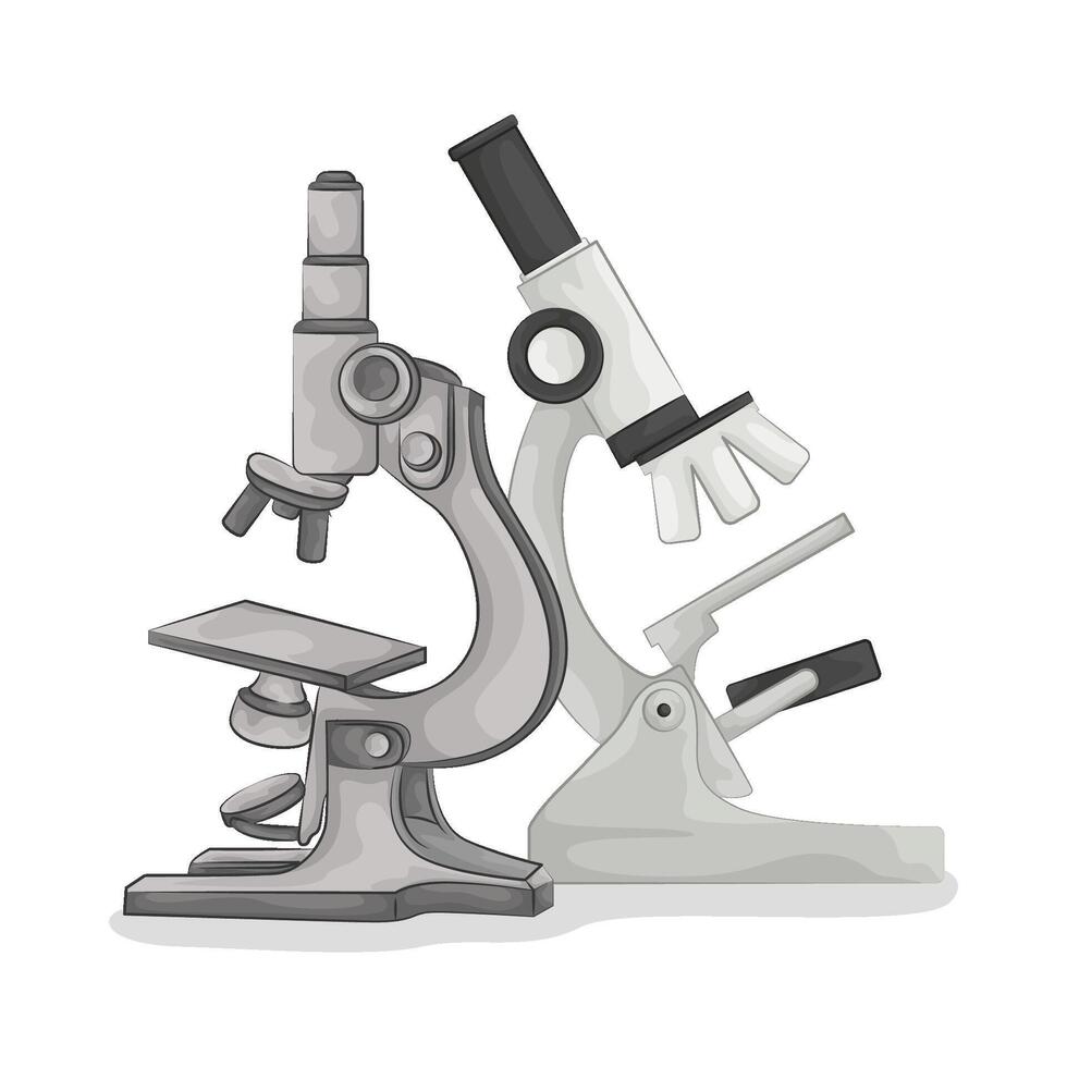 Illustration of microscope vector