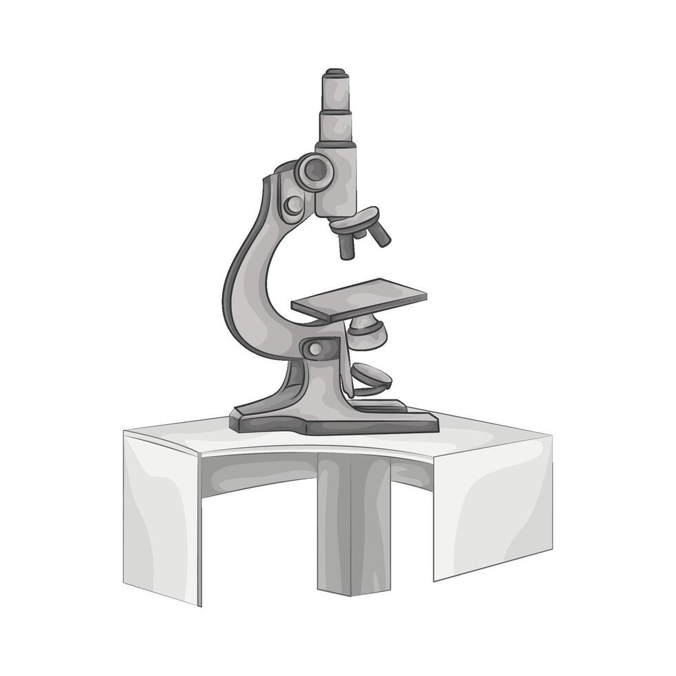 Illustration of microscope vector