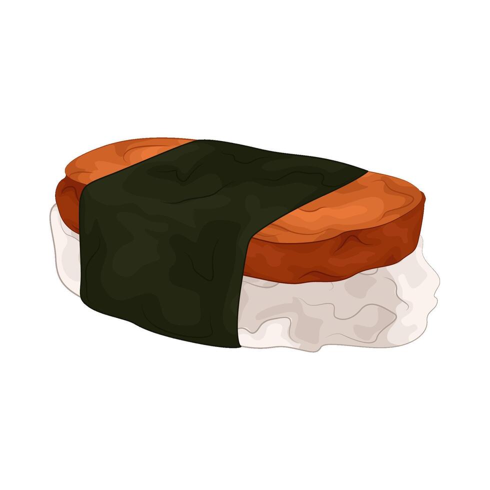 Illustration of unagi sushi vector