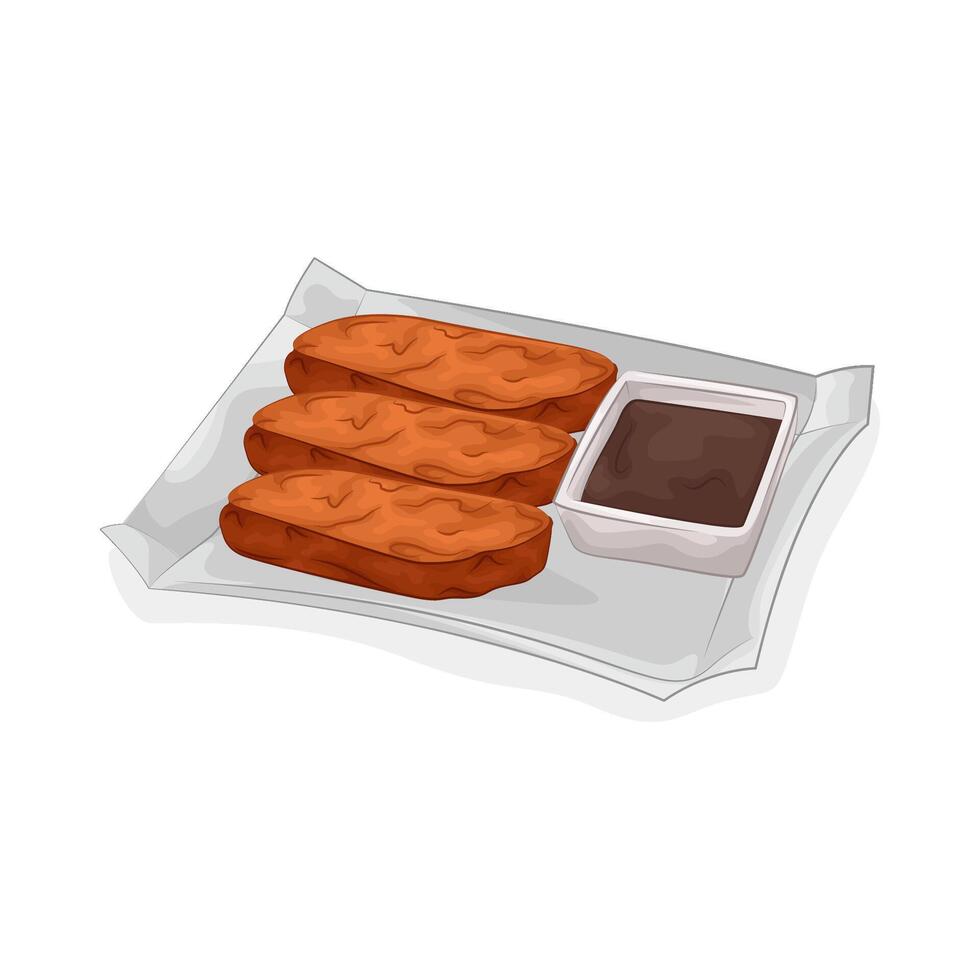 Illustration of unagi sushi vector