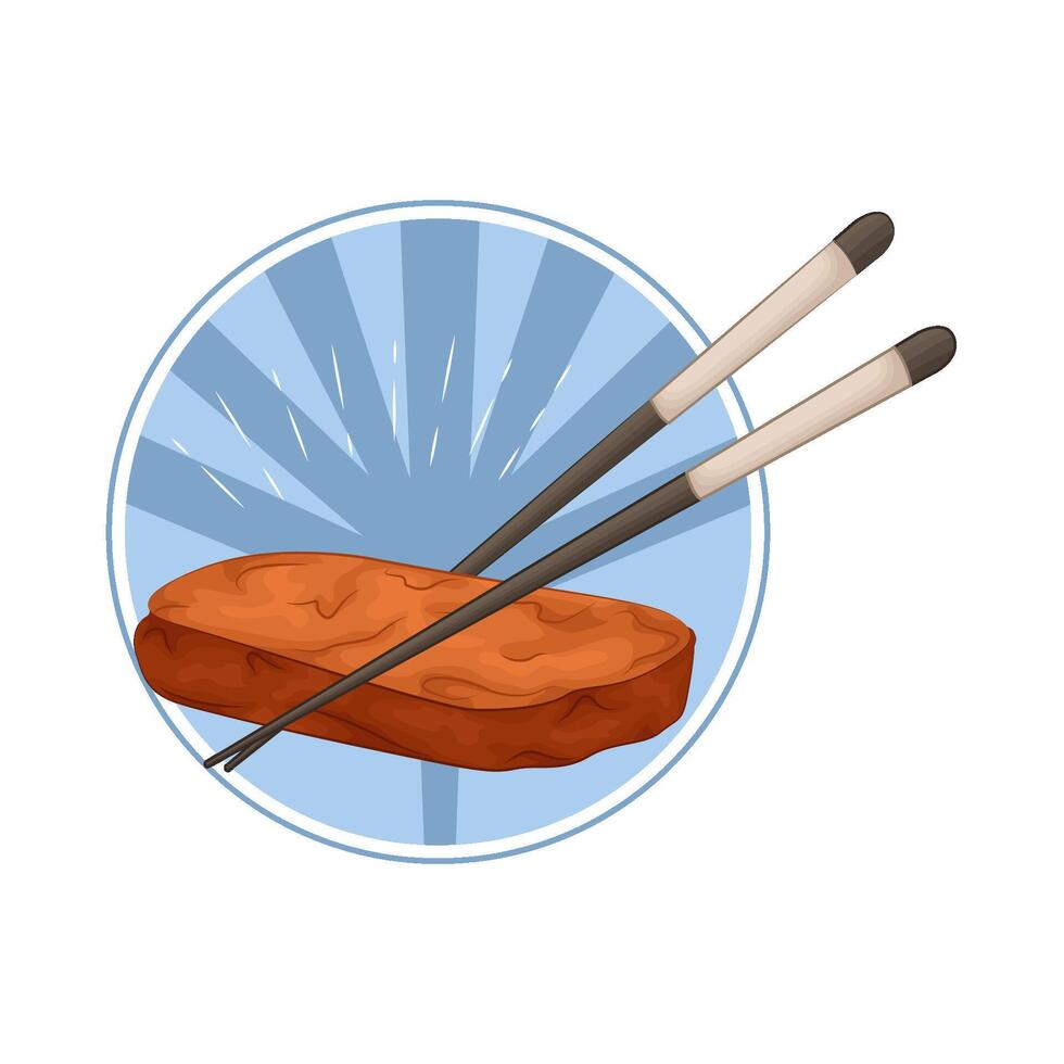 Illustration of unagi sushi vector