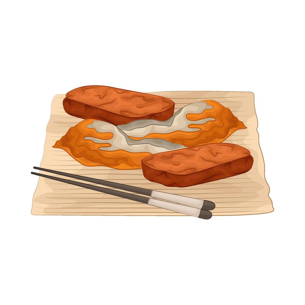 Illustration of unagi sushi vector