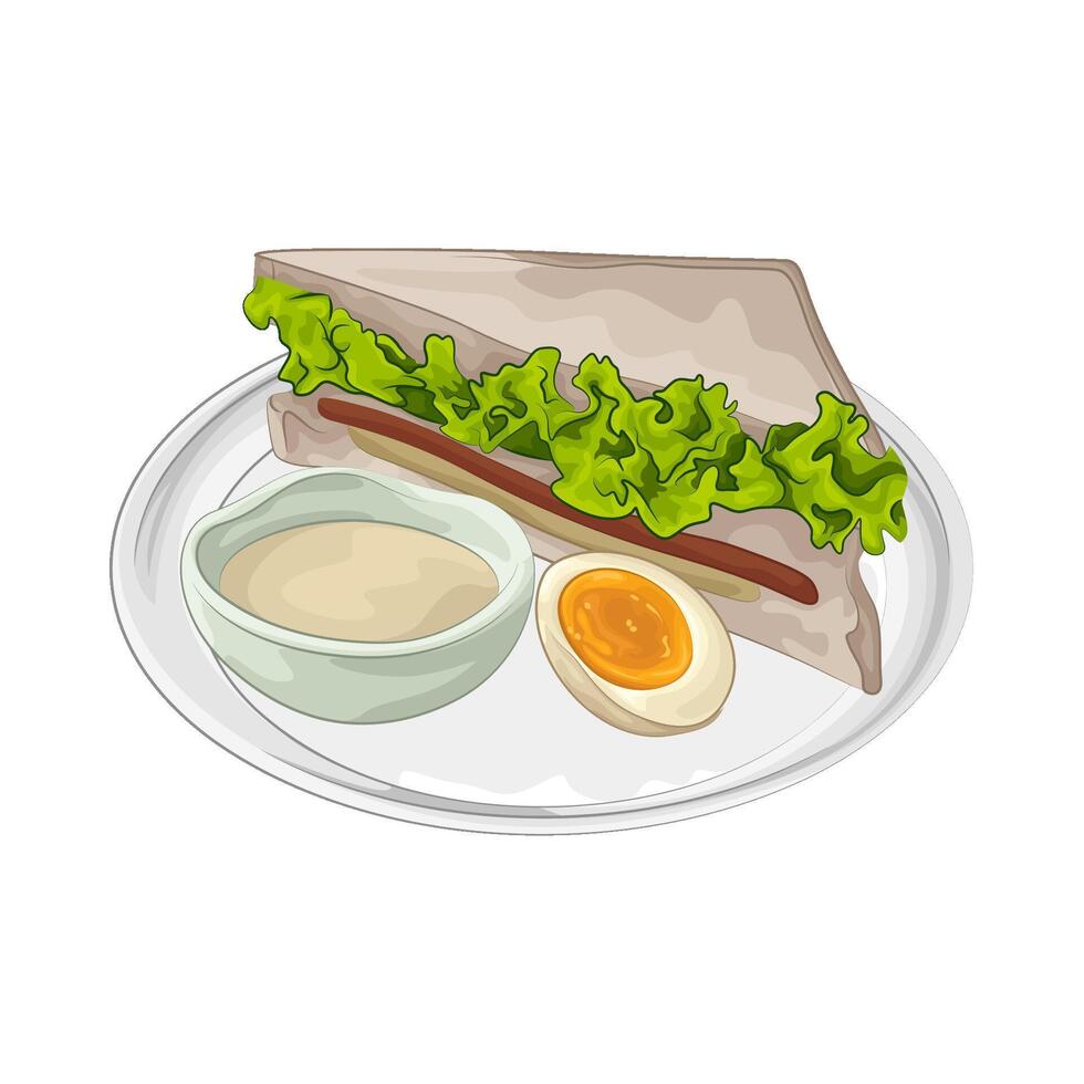 Illustration of sandwich vector