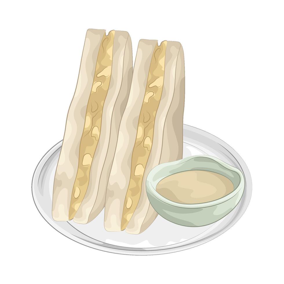 Illustration of sandwich vector