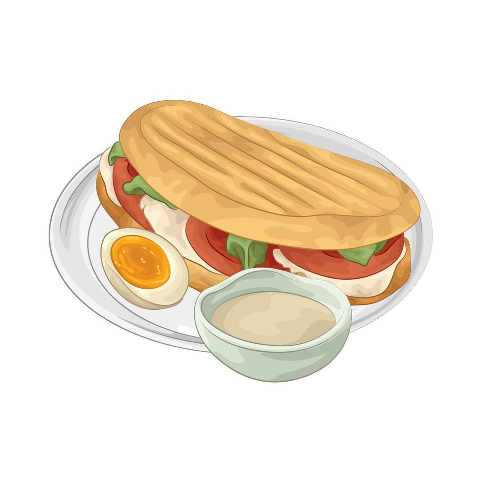Illustration of sandwich vector