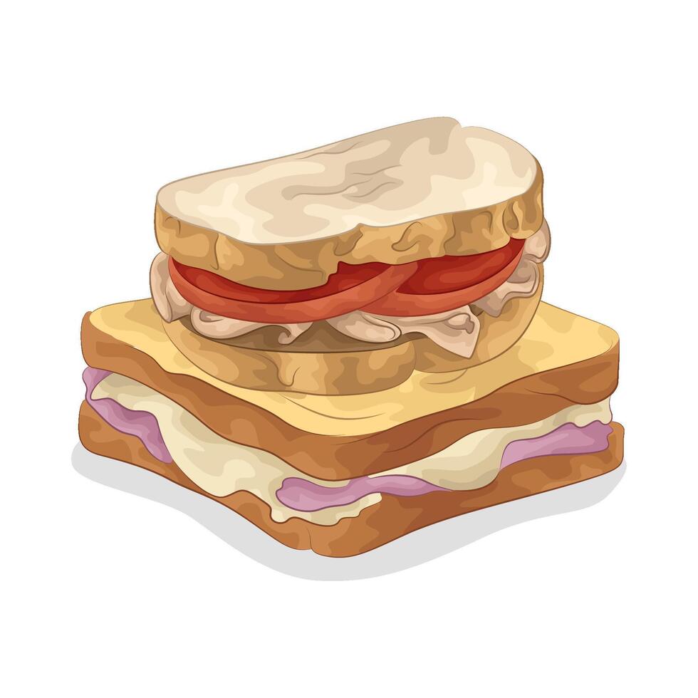 Illustration of sandwich vector