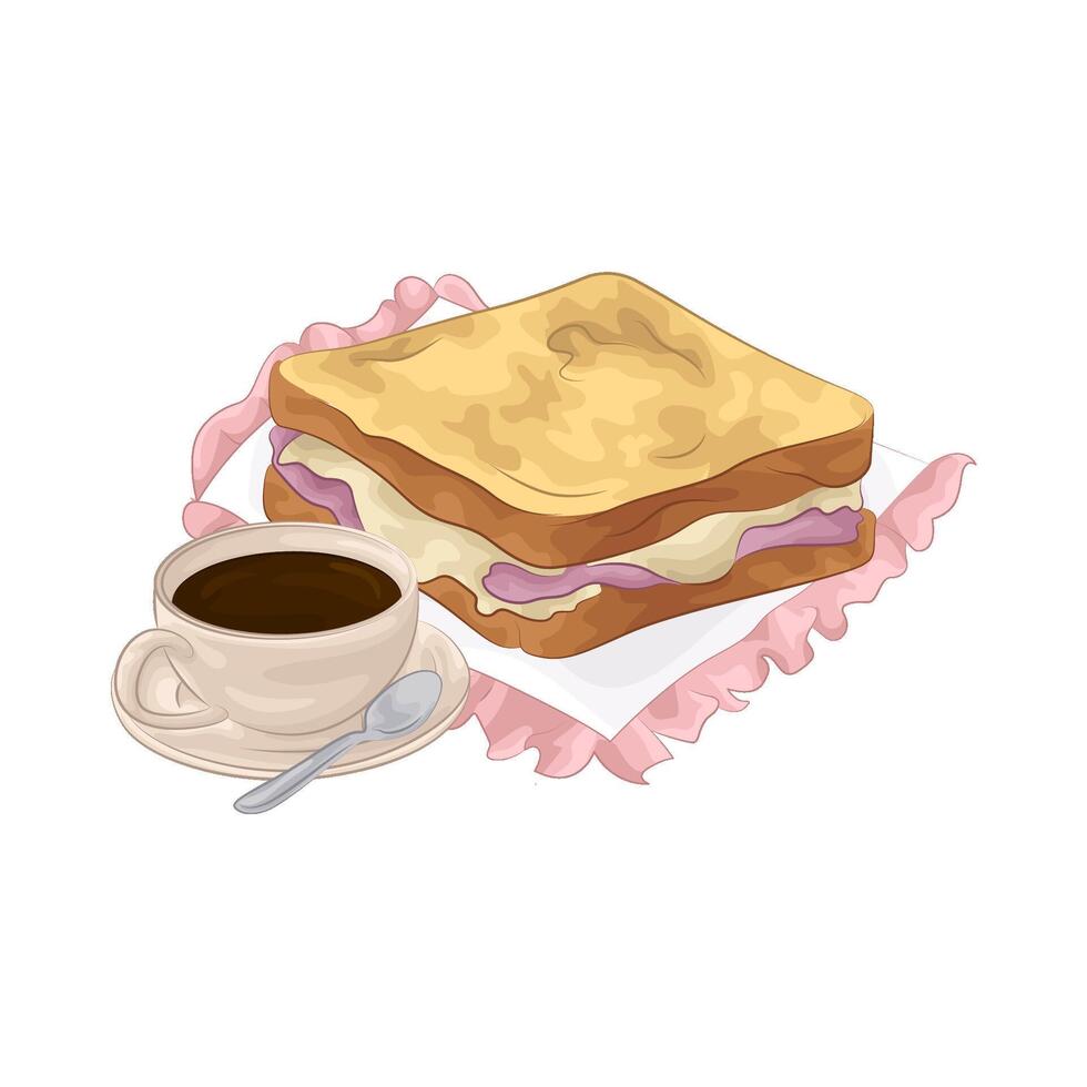 Illustration of sandwich vector