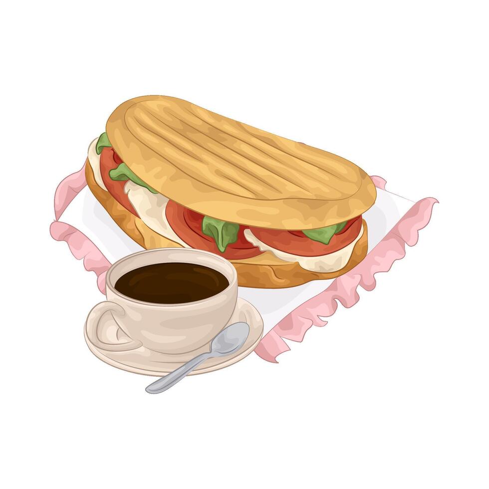 Illustration of sandwich vector