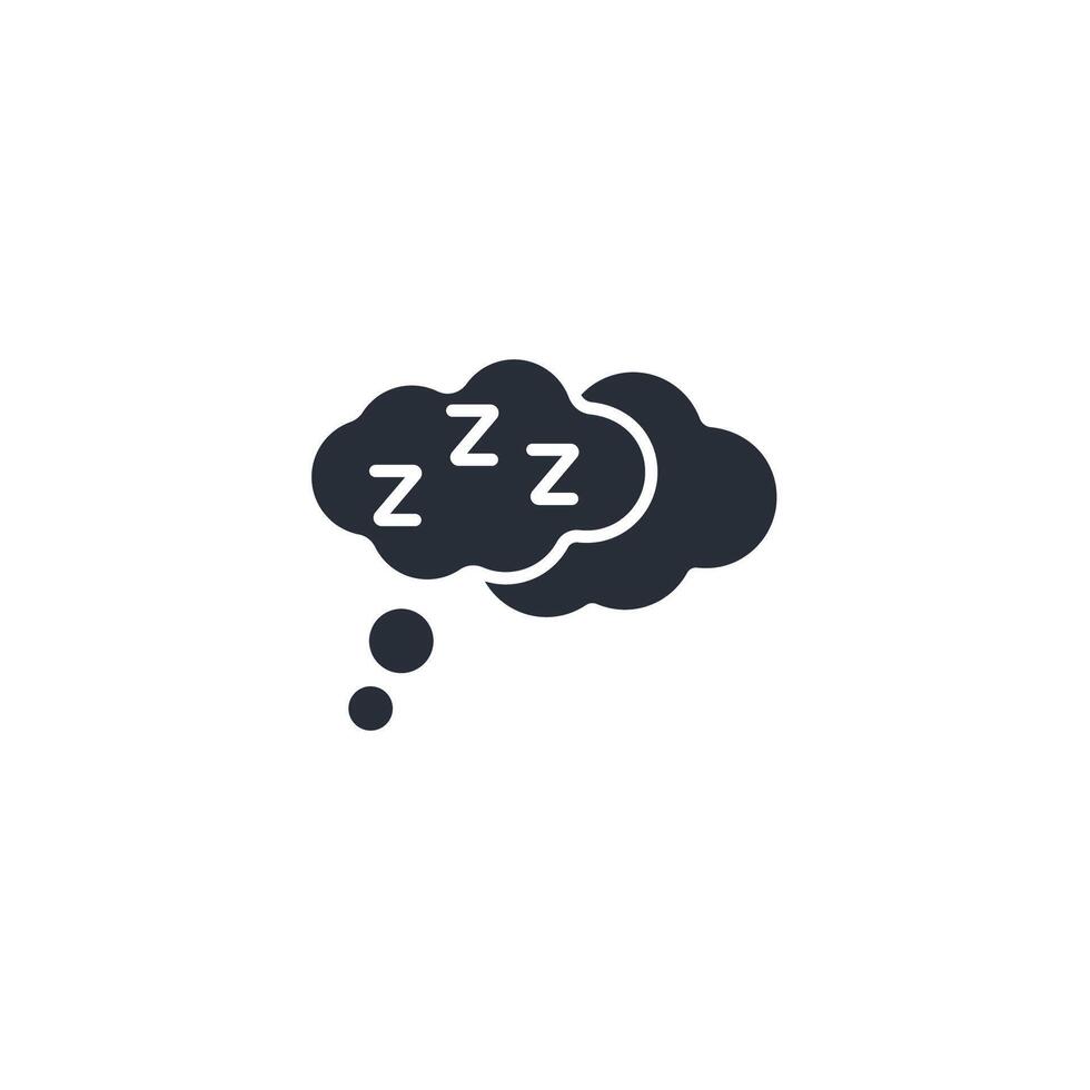 dreaming icon. .Editable stroke.linear style sign for use web design,logo.Symbol illustration. vector